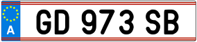 Trailer License Plate